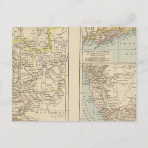 Postal Senegtambién, Goldkuste, Mapa del Atlas de Kapland