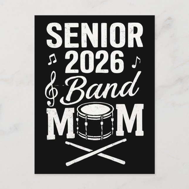 Postal Senior 2026 Band Mom (Anverso)