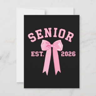 Postal Senior 2026 Pink Bow