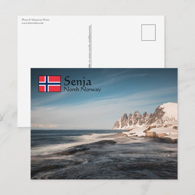 Postal Senja Noruega (Anverso / Reverso)