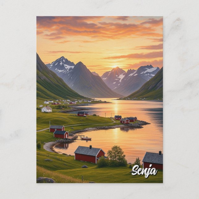 Postal Senja Noruega Viajes (Anverso)
