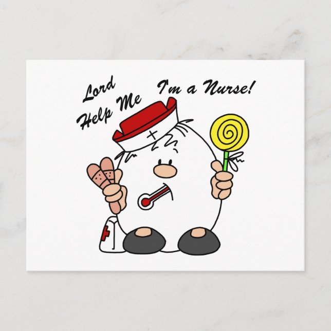 Postal Señor Ayúdame Soy enfermera (Anverso)