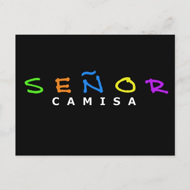 POSTAL SENOR CAMISA POSTCARD (Anverso)
