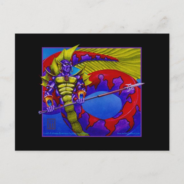 Postal Señor de la Atlántida (Anverso)