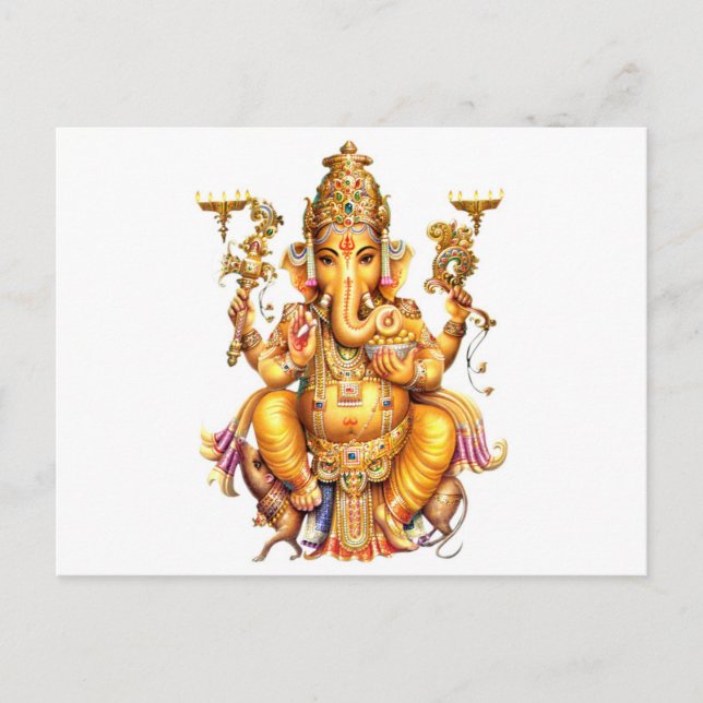 POSTAL SEÑOR GANESH HINDU GOD (Anverso)