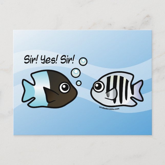 Postal ¡Señor! ¡Sí! ¡Señor! (Anverso)