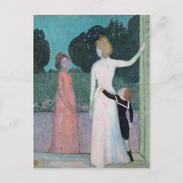 Postal Señora Adrien Mithouard y su hijo (Anverso)