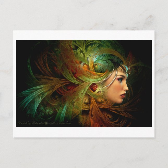 Postal Señora con un elegante domicilio (Anverso)