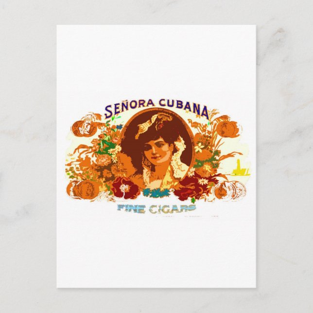 POSTAL SENORA CUBANA (Anverso)