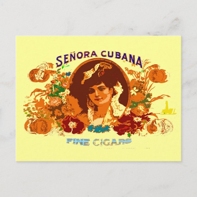 POSTAL SENORA CUBANA (Anverso)