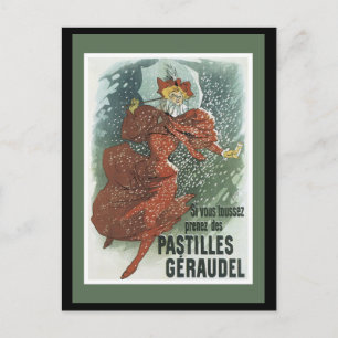 Postal Señora de Art Nouveau