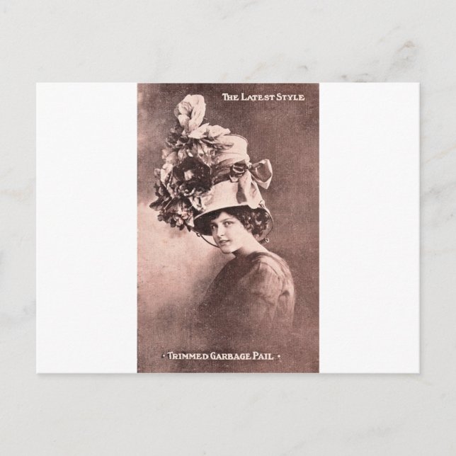 Postal Señora de la basura, reina de la moda (Anverso)