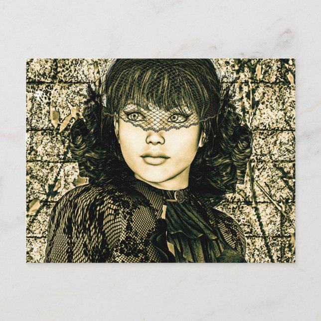 Postal Señora de la Vintage (Anverso)