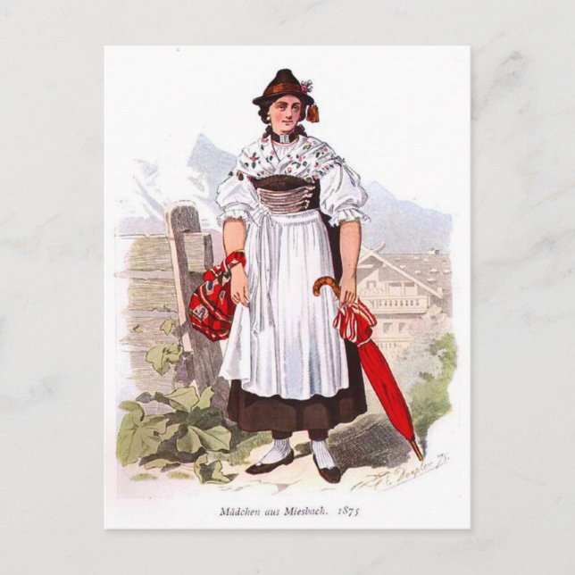 Postal Señora de Munich, 1873 (Anverso)