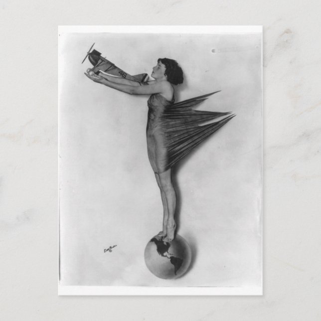 Postal Señora de Rocket del vintage (Anverso)