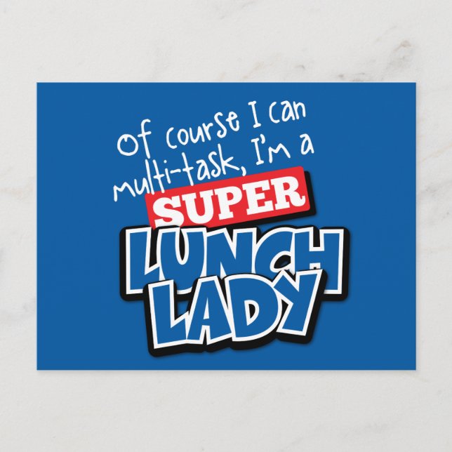 Postal Señora del Almuerzo - Por supuesto que puedo hacer (Anverso)