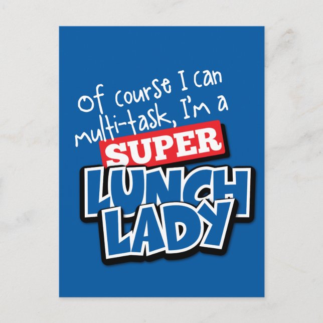 Postal Señora del almuerzo- Por supuesto que puedo hacer  (Anverso)
