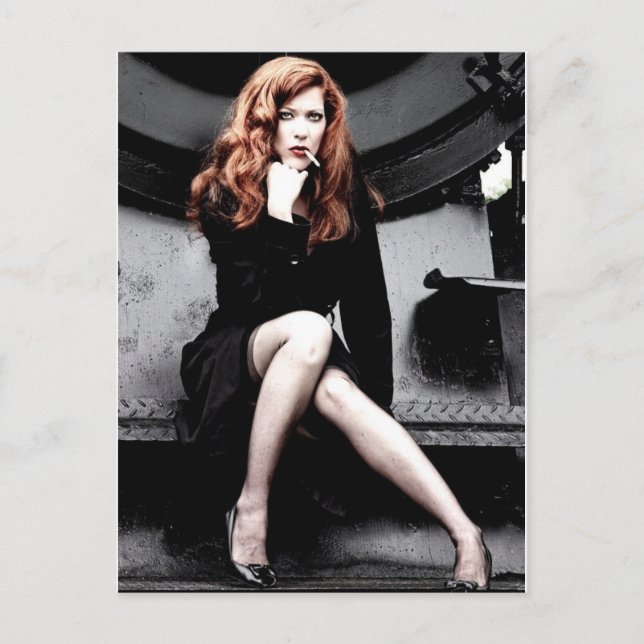 Postal Señora del Fumador (Anverso)