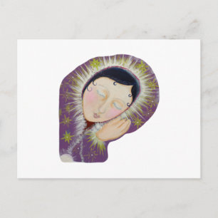 Postal Señora Dormir.