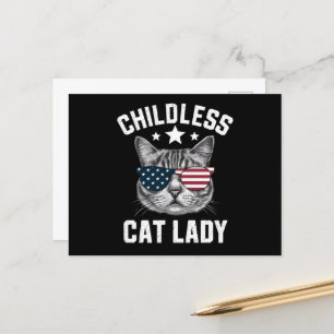 Postal Señora Gata sin Hijos 2024 