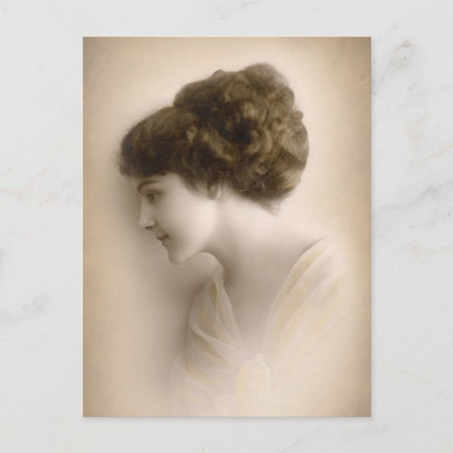 Postal Señora hermosa Portrait del Victorian (Anverso)