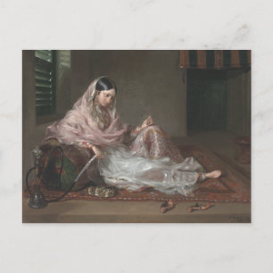 Postal Señora musulmán Reclining By Francisco Renaldi