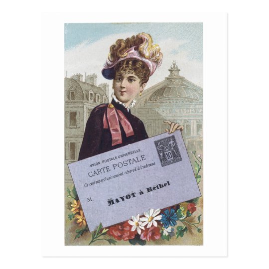 Postal Señora Postcard del Victorian de Postale de la
