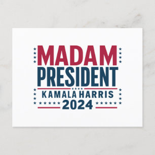 Postal Señora Presidenta Kamala Harris 2024 Votación demó