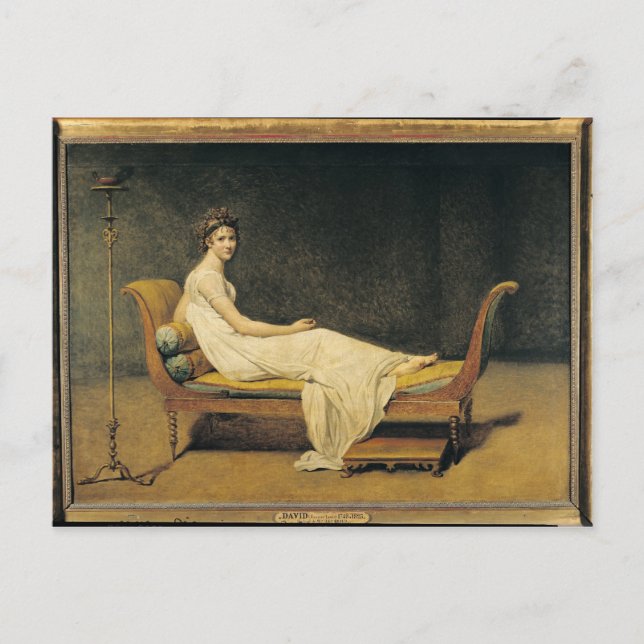 Postal Señora Recamier, 1800 (Anverso)