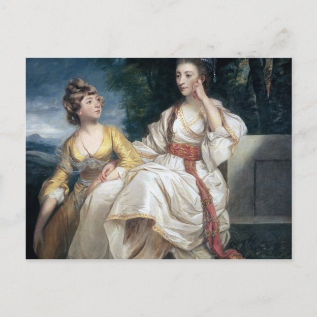 Postal Señora Thrale y su hija Hester 1777-78 (Anverso)