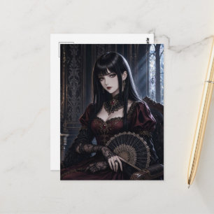 Postal Señora vampiro hermosa
