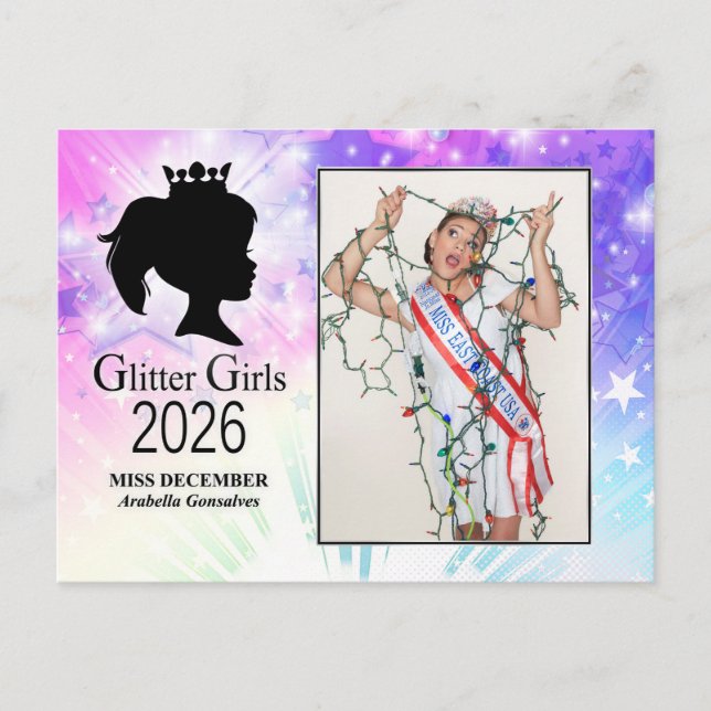 Postal Señorita diciembre 2026 (Anverso)