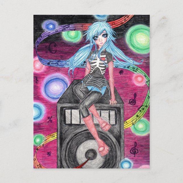 Postal Señorita Kora (Anverso)