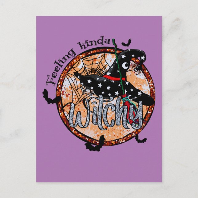 Postal Sensación de algo de picazón - Gorra de brujas de  (Anverso)