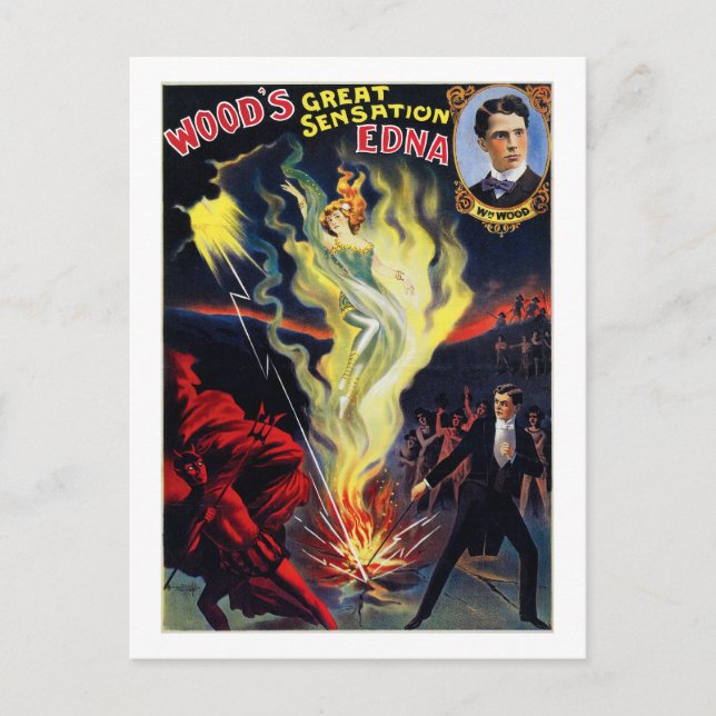 Postal Sensación de Wood "Edna" (Anverso)