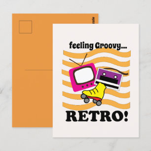 Postal Sensación Retro Groovy Retro