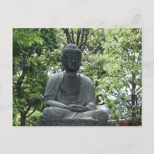 Postal sensō-ji buddha green (Anverso)
