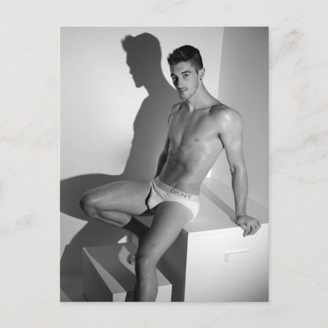 Postal Sensualidad masculina #1 (Anverso)