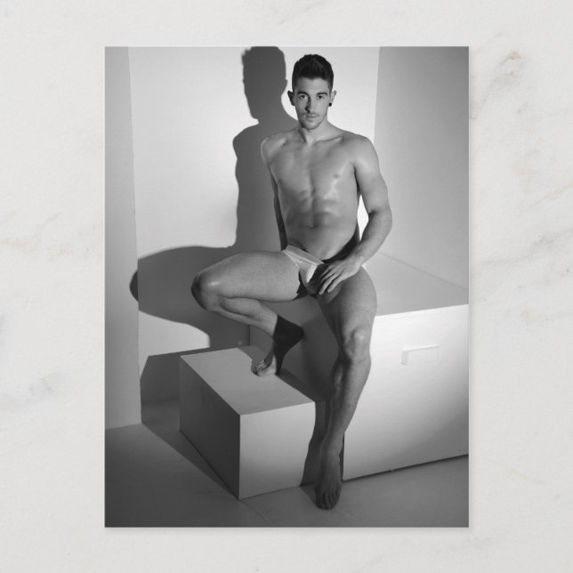 Postal Sensualidad masculina #2 (Anverso)