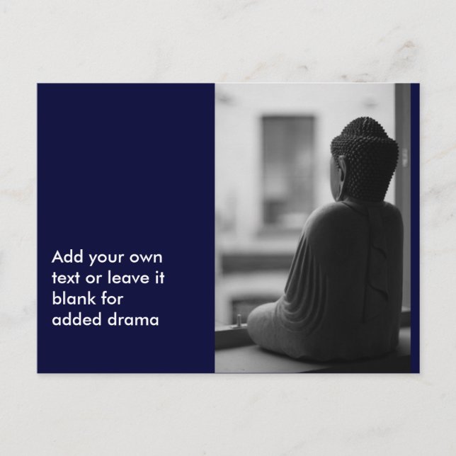 Postal Sentada de Buda en la meditación (Anverso)