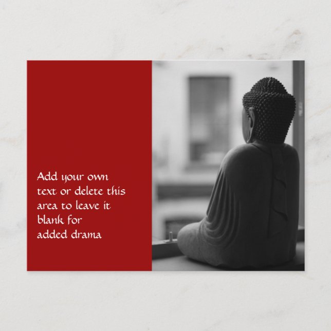 Postal Sentada de Buda en la meditación (Anverso)