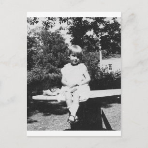 Postal Sentado infantil de los años 1940