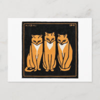 Sentado tres gatos, Julie de Graag