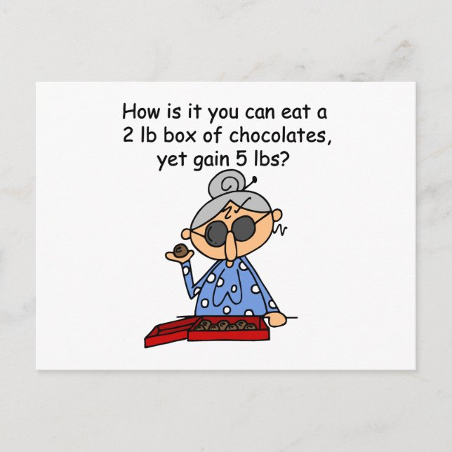 Postal Sentido de chocolate (Anverso)