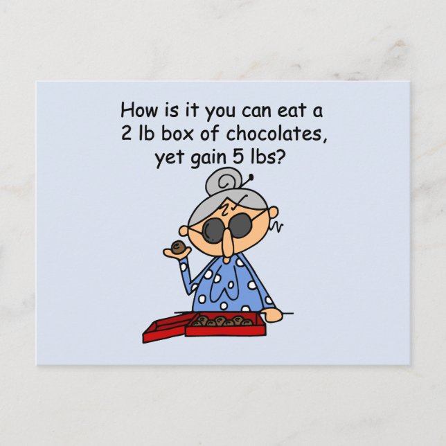 Postal Sentido de chocolate (Anverso)