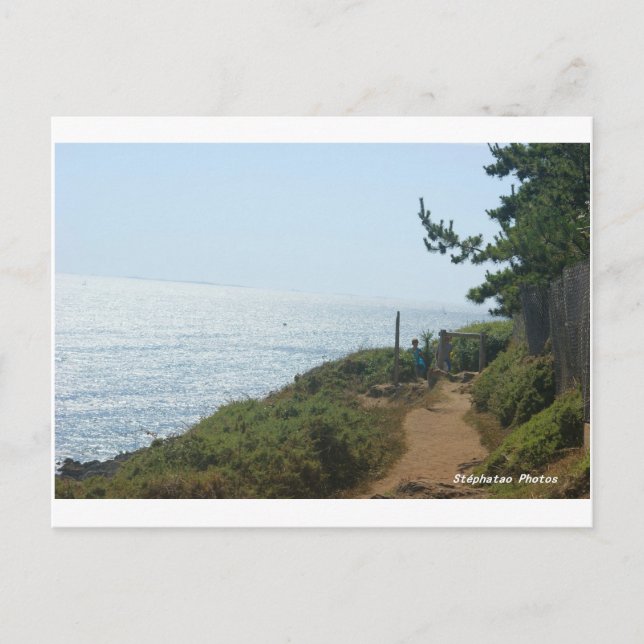 Postal Sentier côtier Nevez BRETAGNE (Anverso)