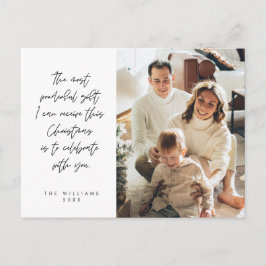 Postal Sentimental, Feliz Navidad, Foto Familiar
