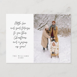 Postal Sentimental, Feliz Navidad, Foto Familiar