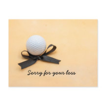 Sentimiento de golf lo siento por tu pérdida con l