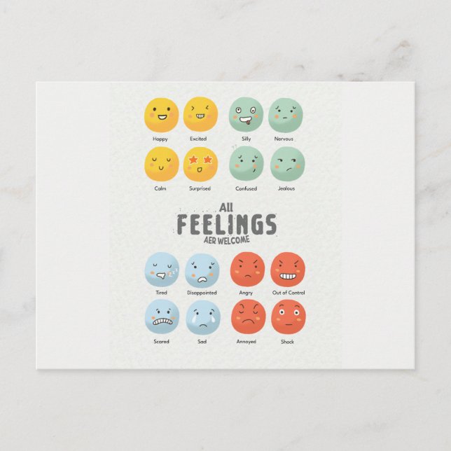 Postal Sentimientos de arte (Anverso)